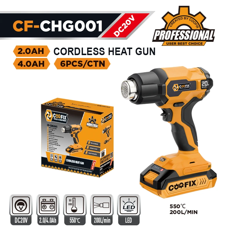 550℃ Cordless Heat Gun factory