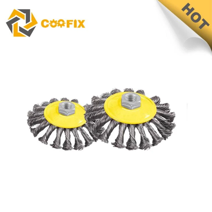 Coofix Twist Knot Stål Wire Bevel Brush i god kvalitet